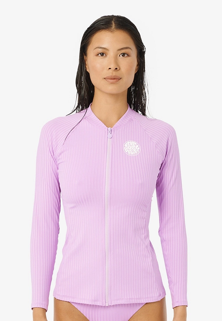 Rip Curl Premium Surf Zip Through Long Sleeve UV Rash Vest 1 Rip Curl Premium Surf Zip Through Long Sleeve UV Rash Vest