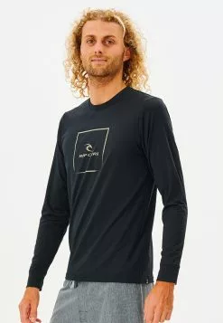 Rip Curl Corp Icon Long Sleeve UV Rashguard -Rip Curl Sales rip curl 7413 2855426 4