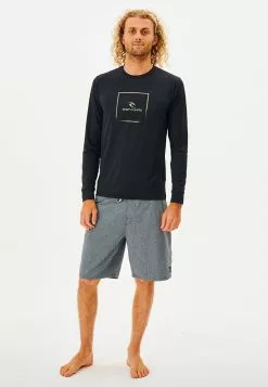 Rip Curl Corp Icon Long Sleeve UV Rashguard -Rip Curl Sales rip curl 7413 2855426 5