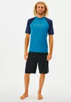 Rip Curl Shockwave Short Sleeve Rash Vest -Rip Curl Sales rip curl 9554 2376136 4